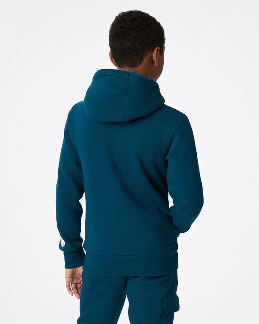 Sudadera Con Capucha Converse Into The Wild Fleece Pullover Niño Azules | PE 5L87WP